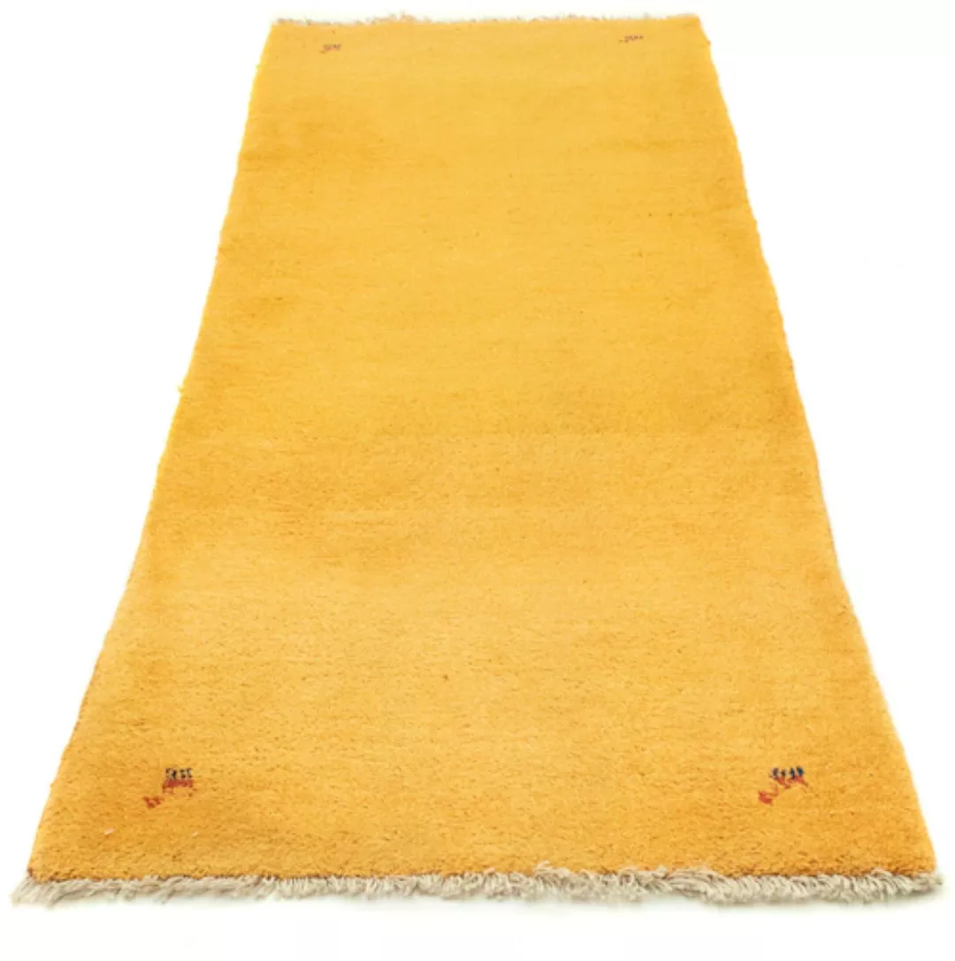 morgenland Wollteppich »Gabbeh Teppich handgeknüpft gelb«, rechteckig günstig online kaufen
