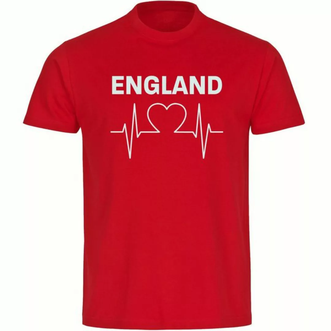 multifanshop T-Shirt Herren England - Herzschlag - Männer günstig online kaufen