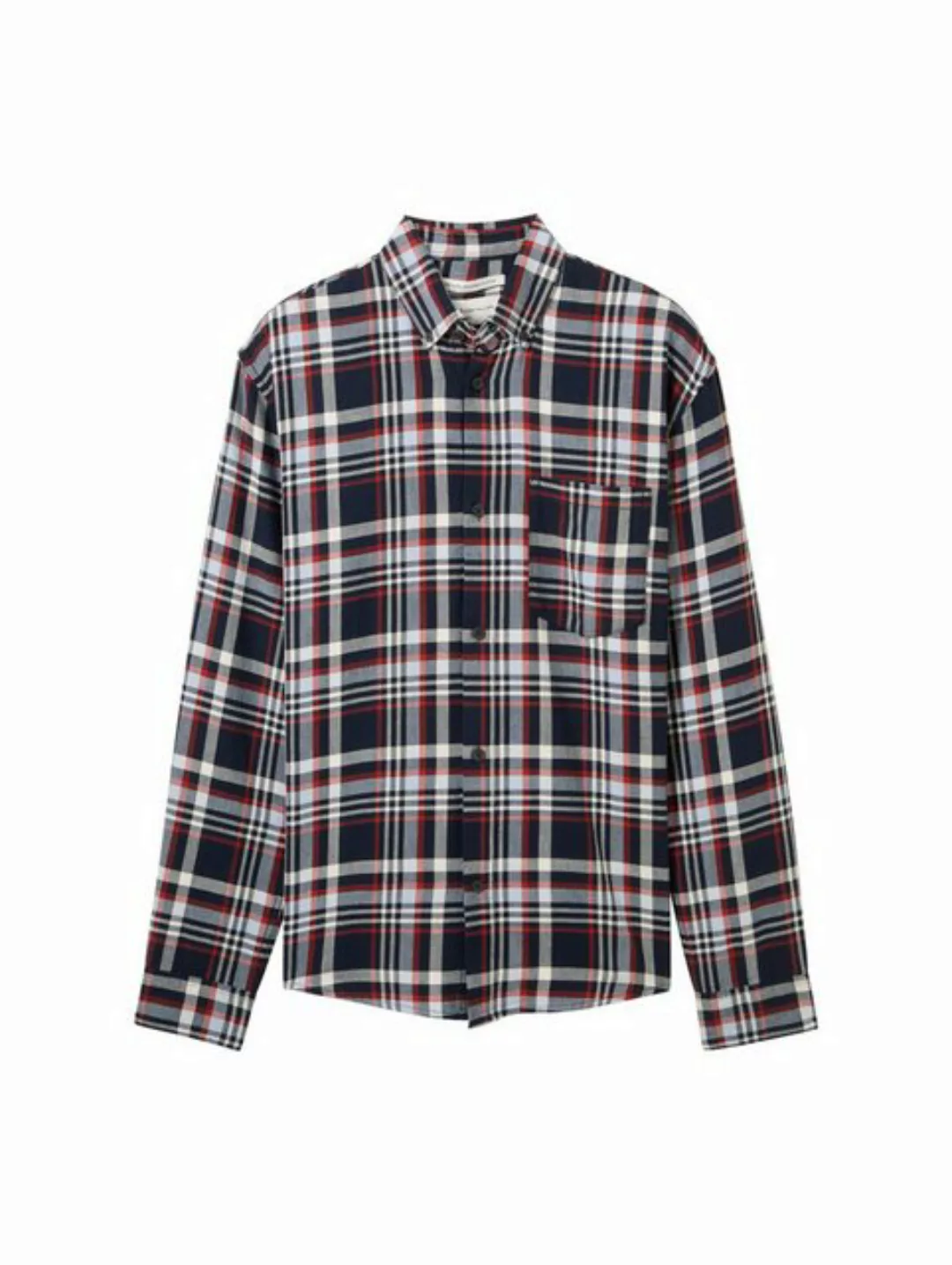 TOM TAILOR Denim Langarmshirt relaxed checked shirt günstig online kaufen