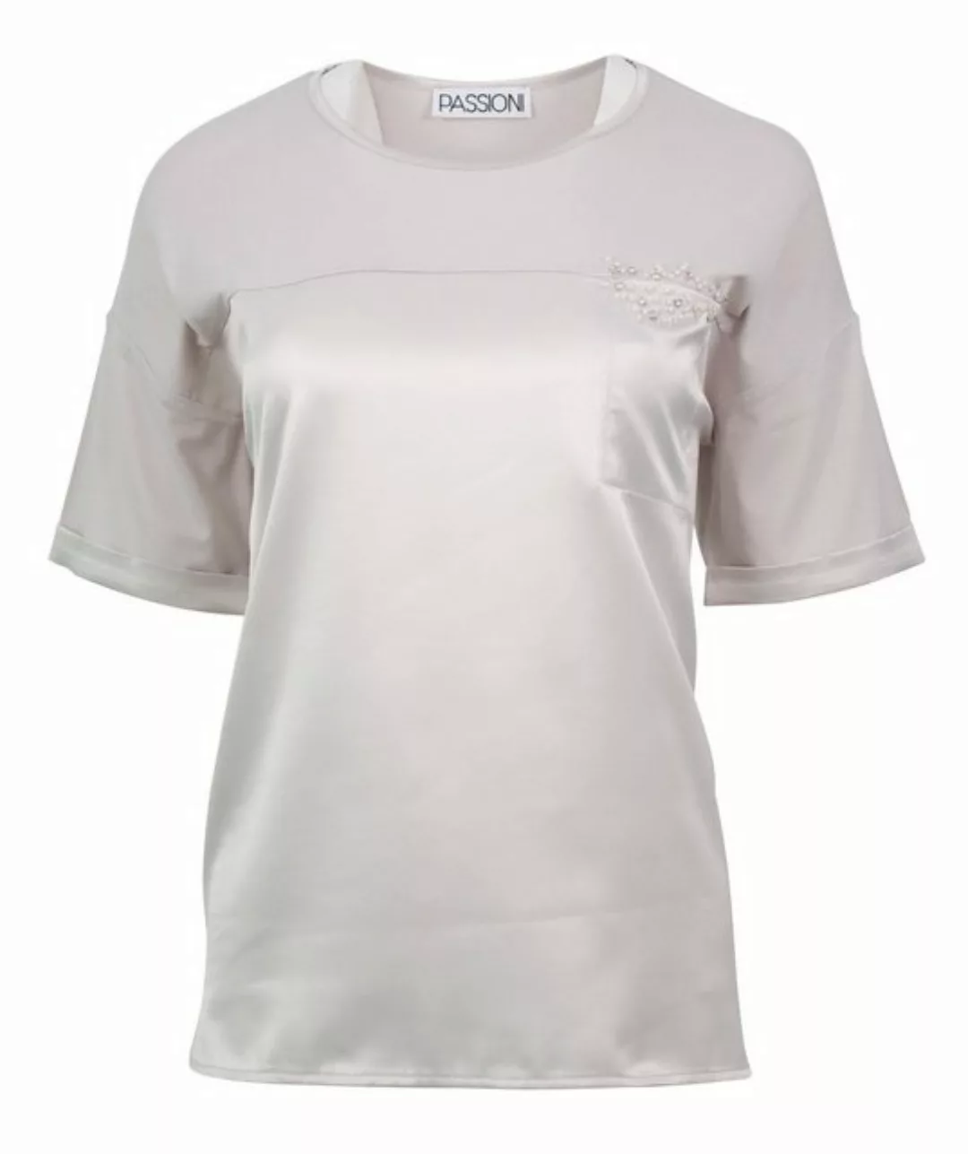 Passioni T-Shirt T-Shirt mit Perlen Applikation günstig online kaufen