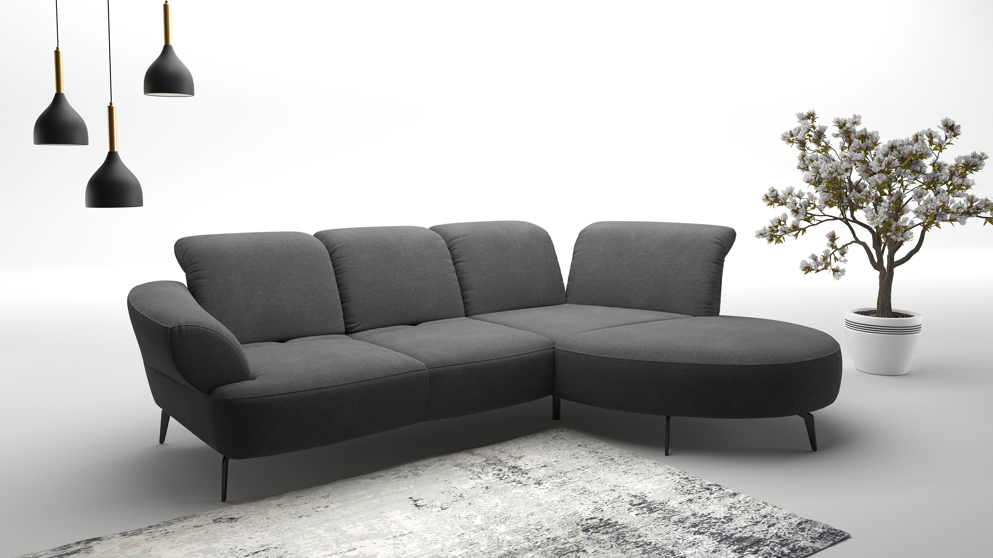 sit&more Ecksofa "Dance, L-Form, inkl. Sitztiefenverstellung", inkl. Click& günstig online kaufen
