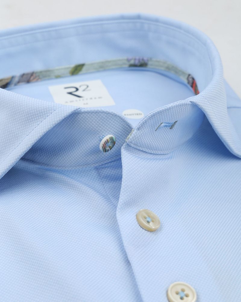 R2 Japanese Knitted Hemd Shortsleeve Hellblau - Größe 3XL günstig online kaufen