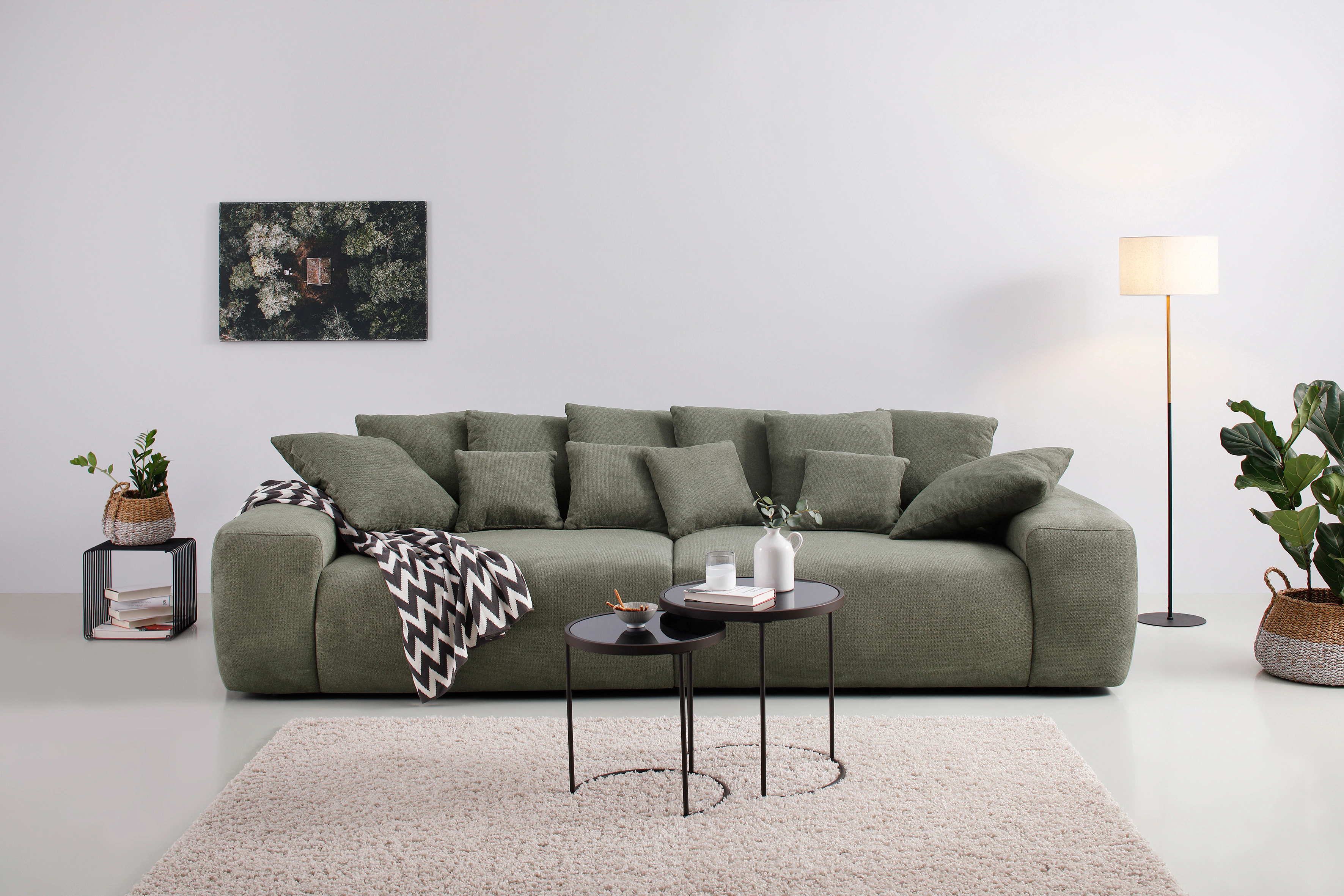 Home affaire Big-Sofa "Glamour II, B/T 306/142 cm", Dauerschläfer mit Hygie günstig online kaufen