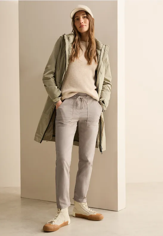 Cecil Stoffhose, Middle Waist günstig online kaufen