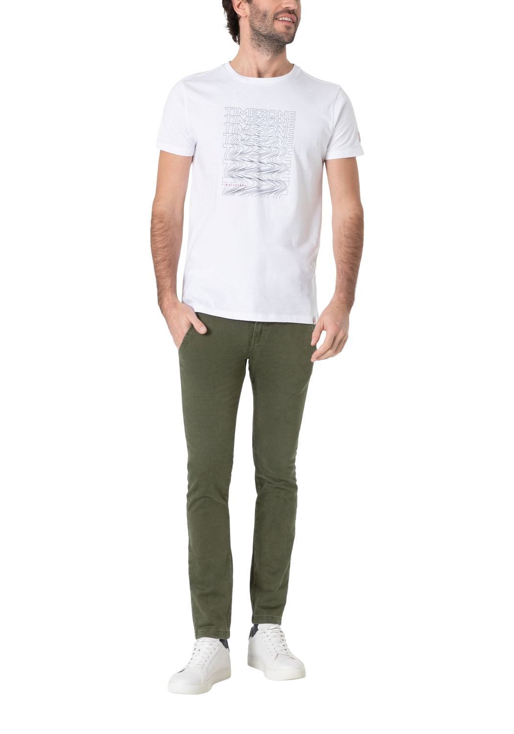 TIMEZONE Herren Chino Hose SLIM JANNOTZ - Slim Fit - Braun Grau Grün Blau B günstig online kaufen