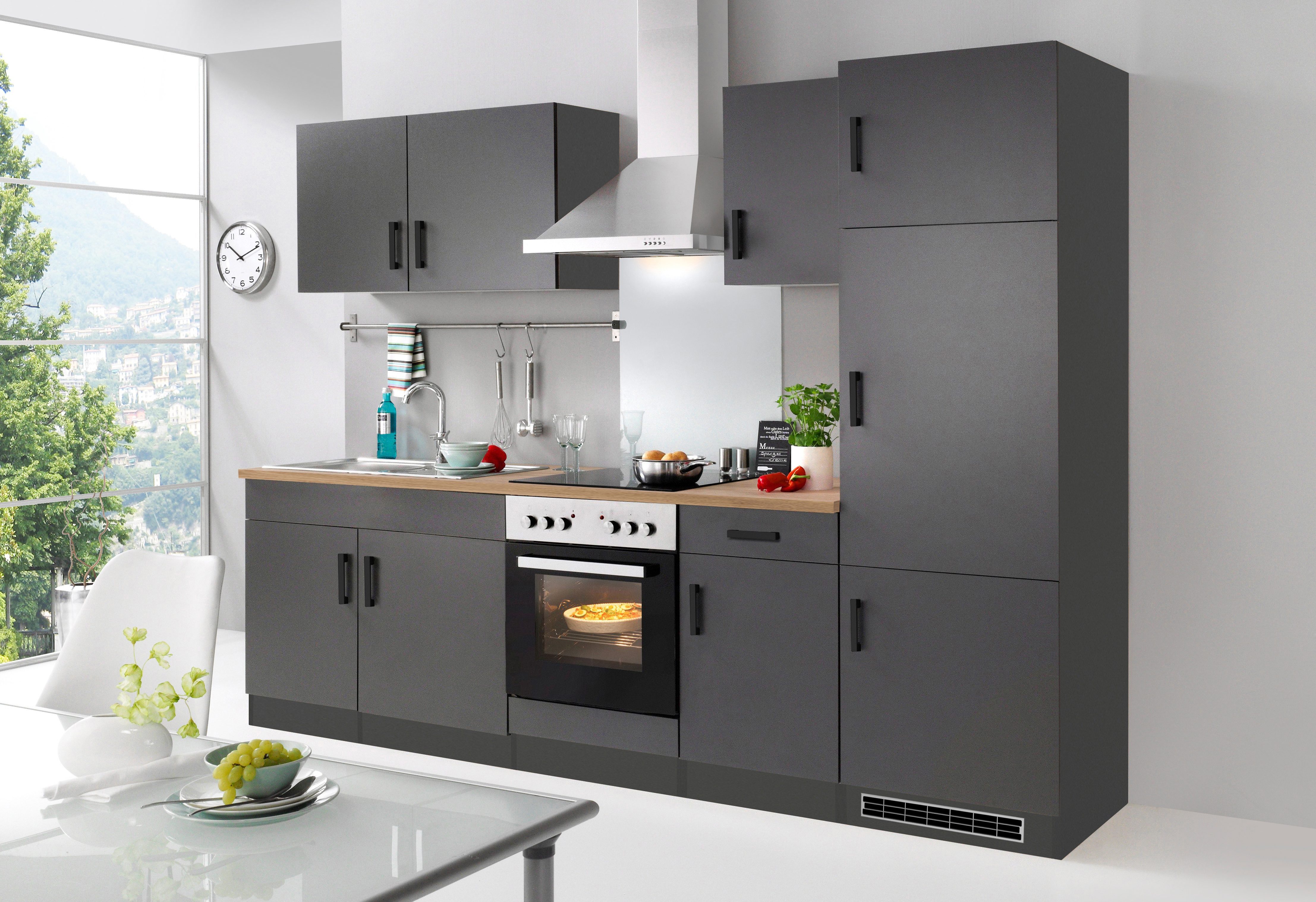 KOCHSTATION Küchenzeile "KS-Toronto", Breite 270 cm, mit E-Geräten günstig online kaufen