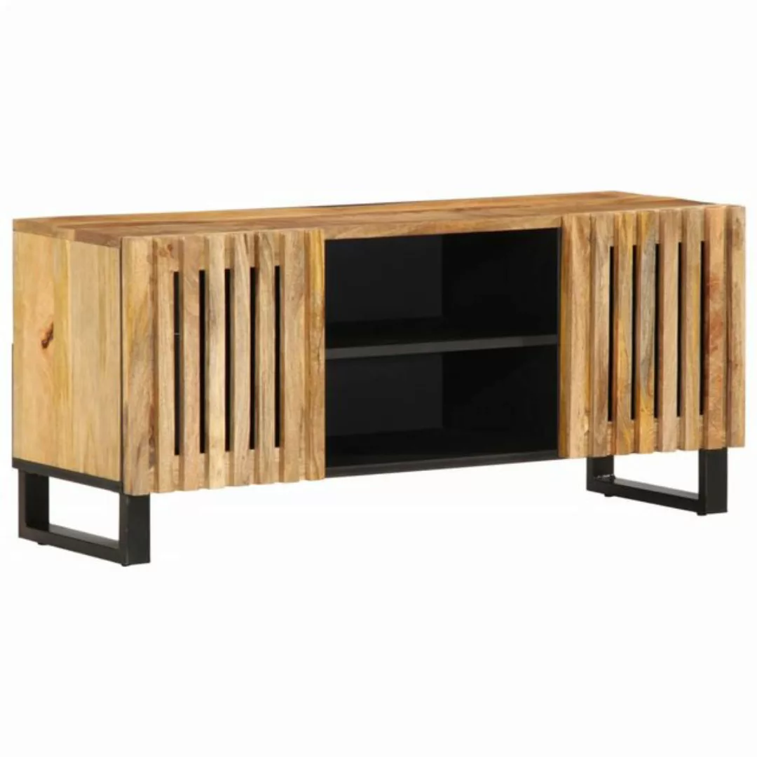 vidaXL TV-Schrank TV-Schrank 105x34x46 cm Raues Massives Mangoholz (1-St) günstig online kaufen