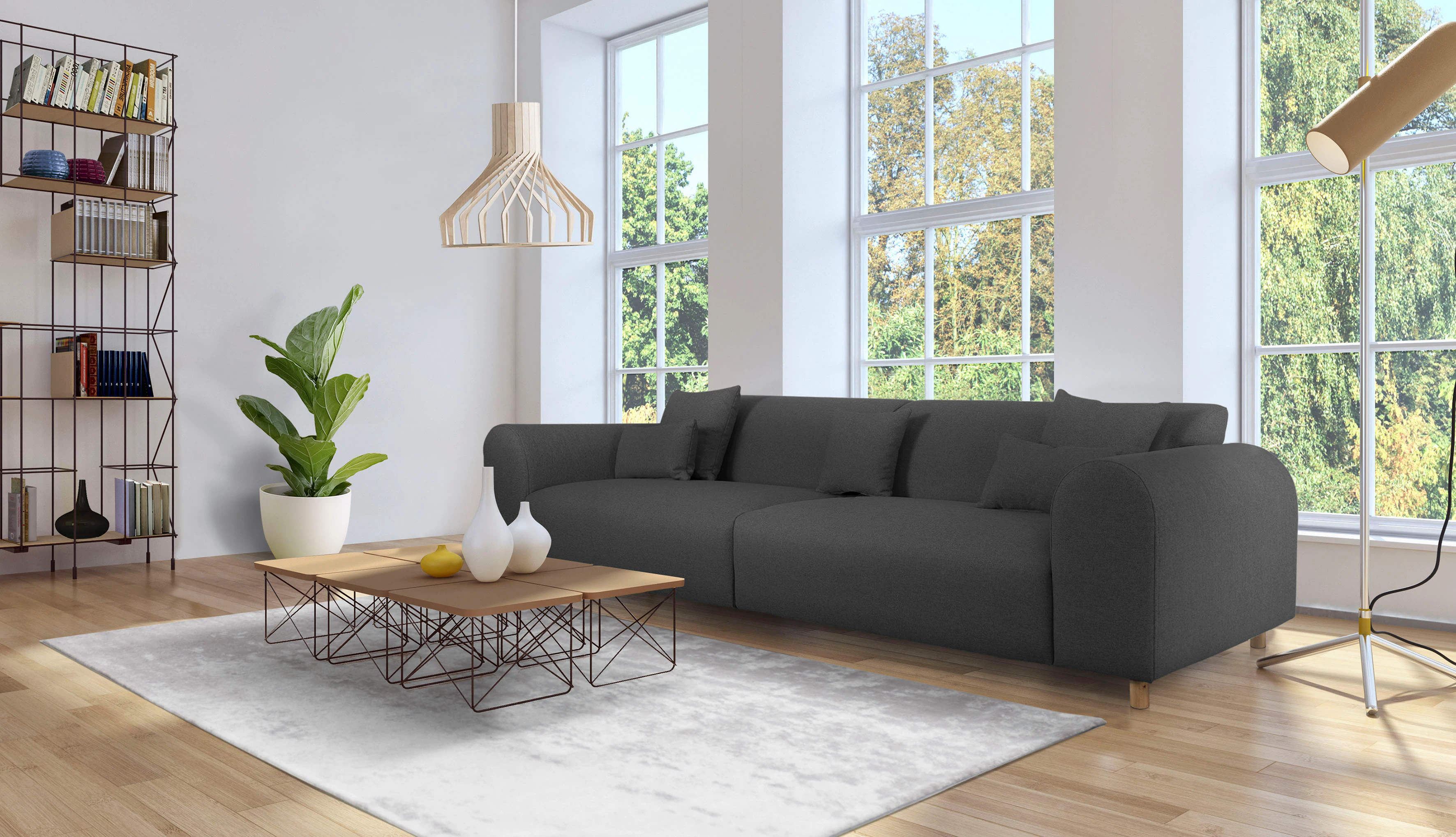 andas Big-Sofa "Svennis", in 2 Bezugsqualitäten, B/T/H: 314/98/83 cm günstig online kaufen