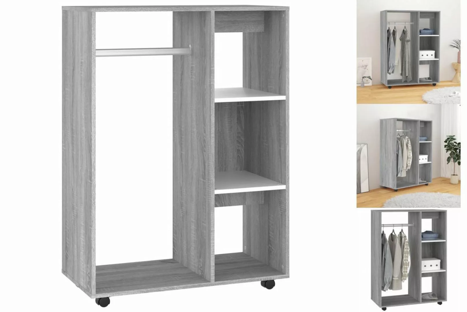 vidaXL Kleiderschrank Kleiderschrank Grau Sonoma 80x40x110 cm Spanplatte günstig online kaufen