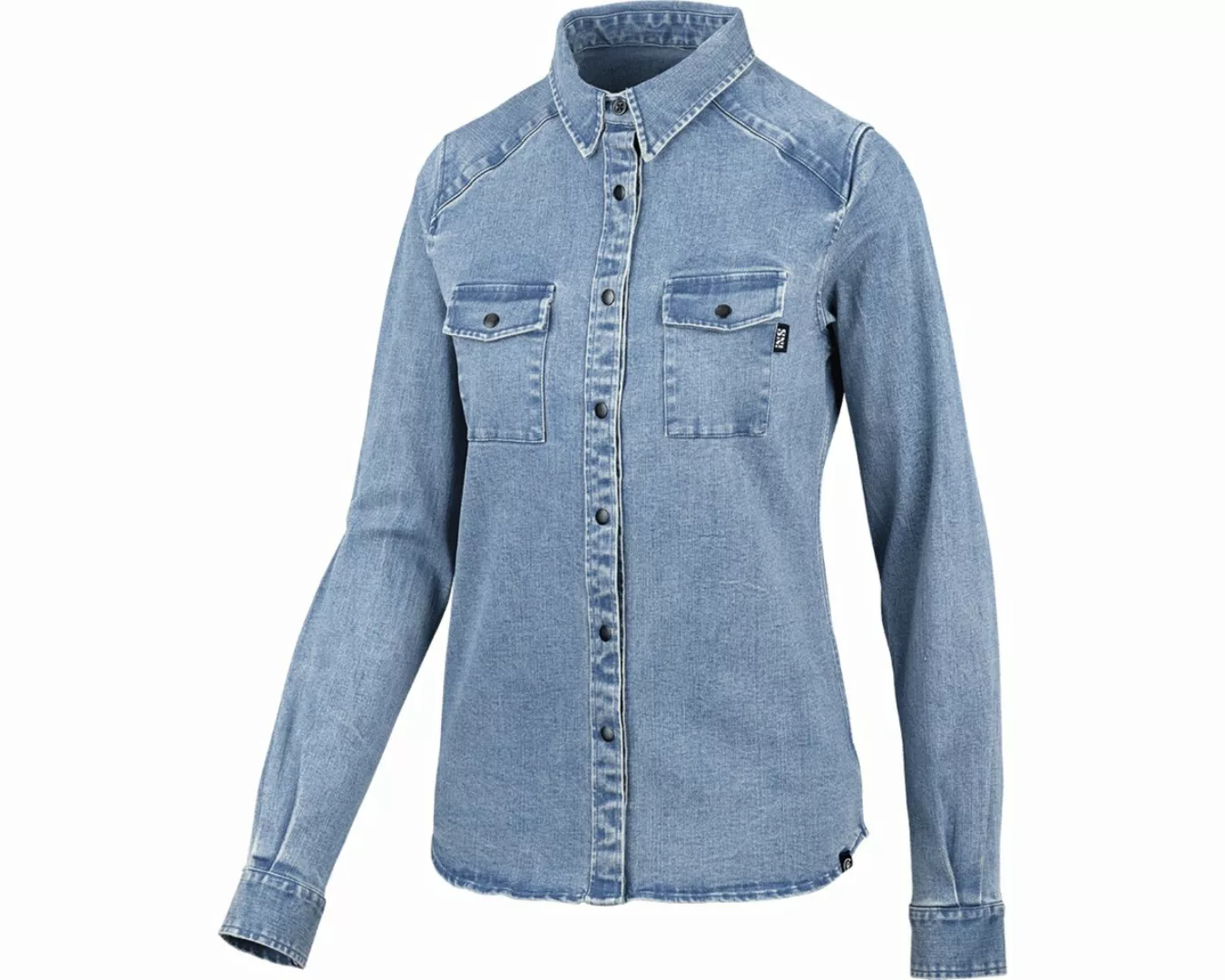 IXS Funktionshemd iXS Carve Digger Organic Denim Women Shirt - Washed Blue günstig online kaufen