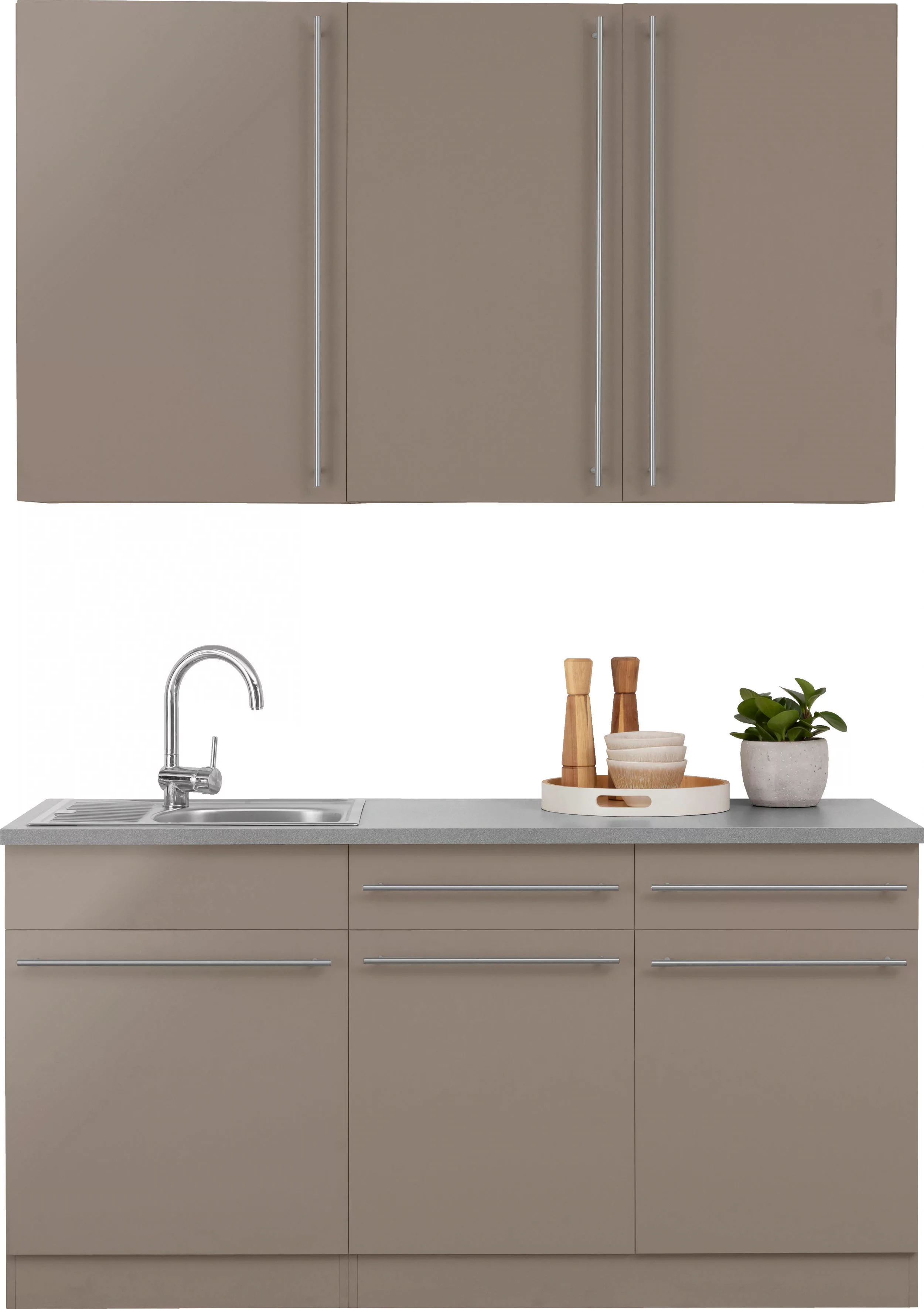 wiho Küchen Pantryküche "Chicago", ohne E-Geräte, Breite 160 cm günstig online kaufen