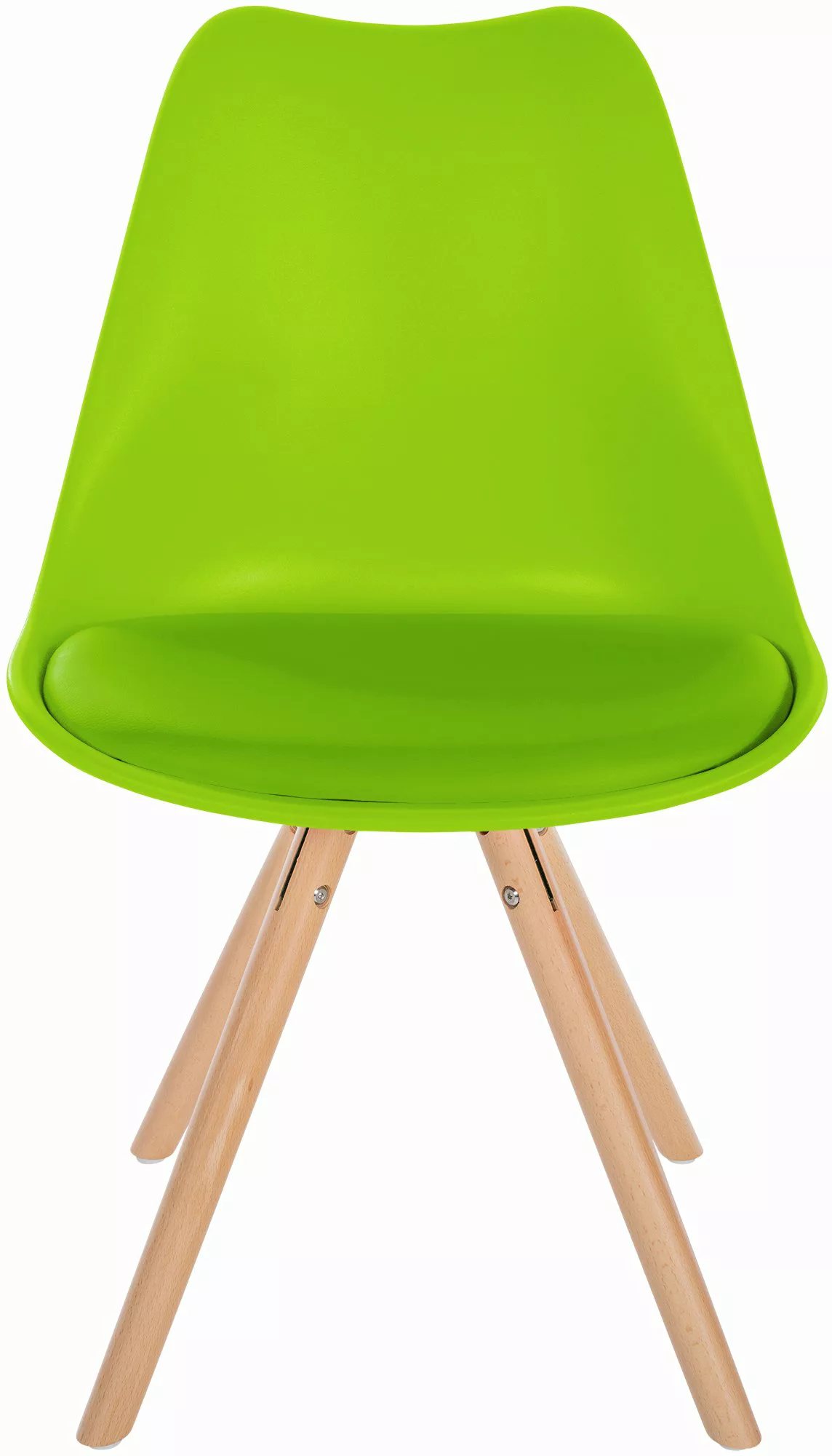 Stuhl Sofia Kunststoff Rund Hellgrün günstig online kaufen