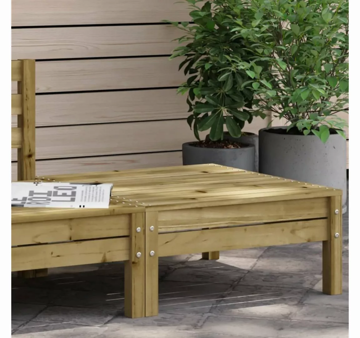 vidaXL Loungesofa Gartenhocker Kiefernholz Imprägniert, 1 Teile günstig online kaufen