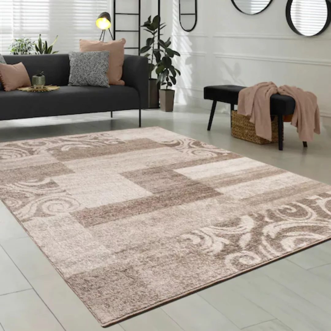 Paco Home Teppich »Sinai 053«, rechteckig, 13 mm Höhe, Kurzflor, Patchwork günstig online kaufen