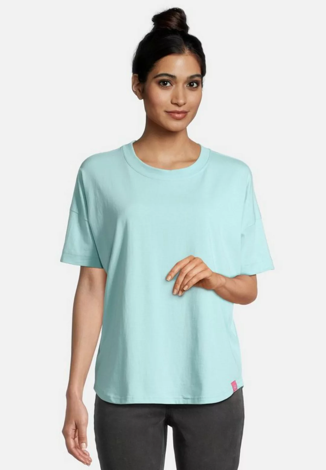 salzhaut T-Shirt Salzhaut Damen Basic Sommershirt Leev Unifarben mit Rundha günstig online kaufen