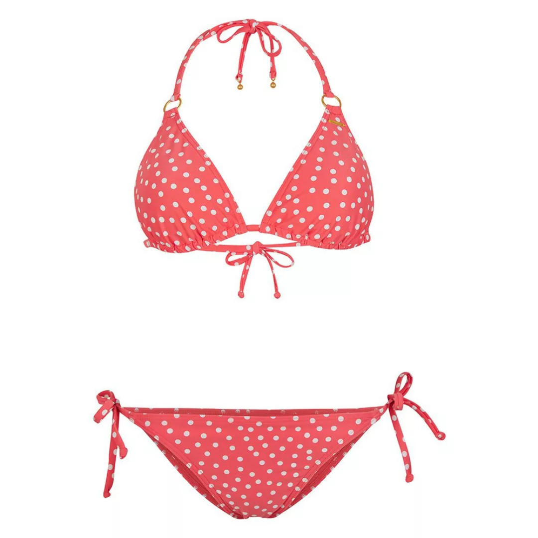 O´neill Capri Bondey Fixed Bikini 42 Red All Over Print / White günstig online kaufen