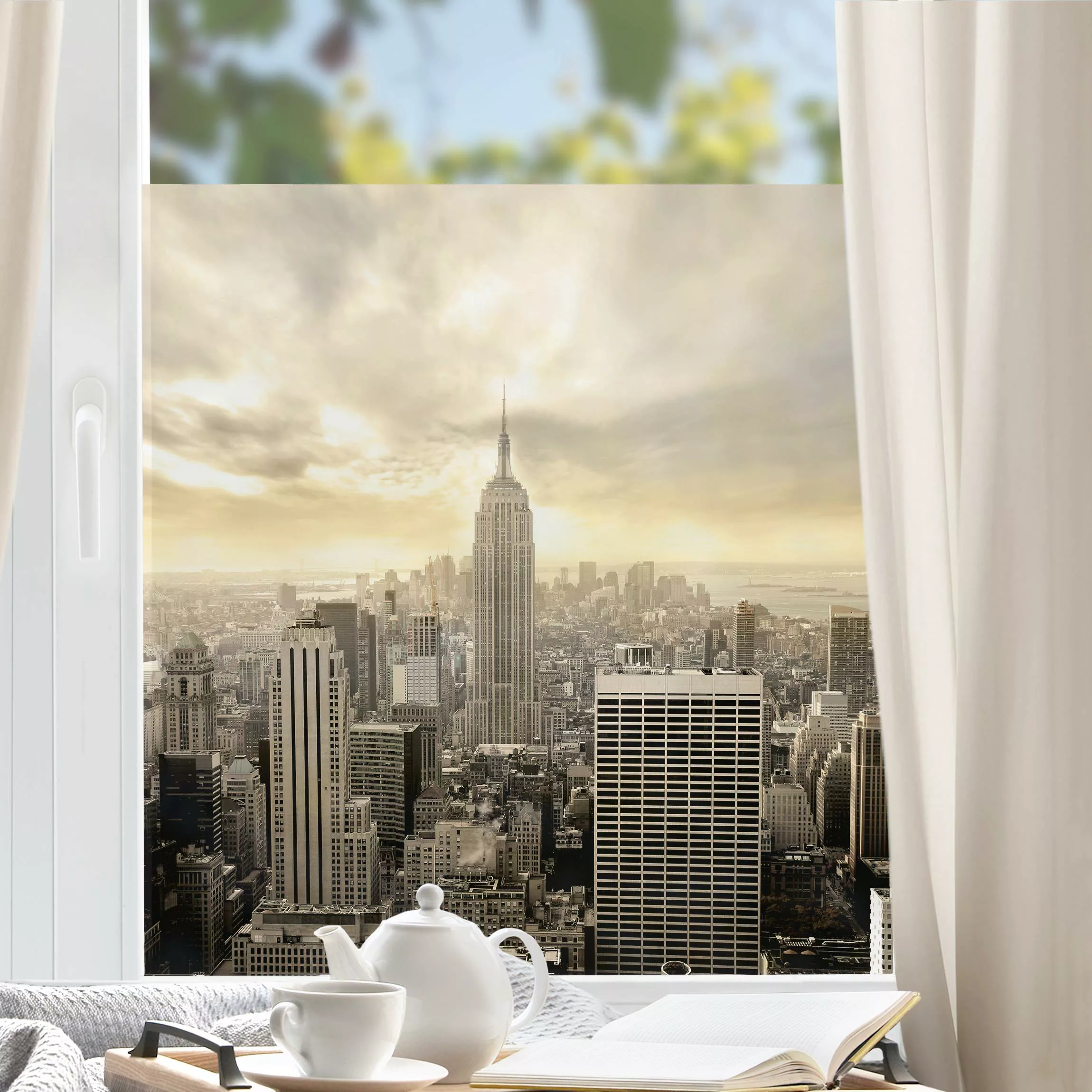 Fensterfolie Architektur & Skyline Manhattan Dawn günstig online kaufen