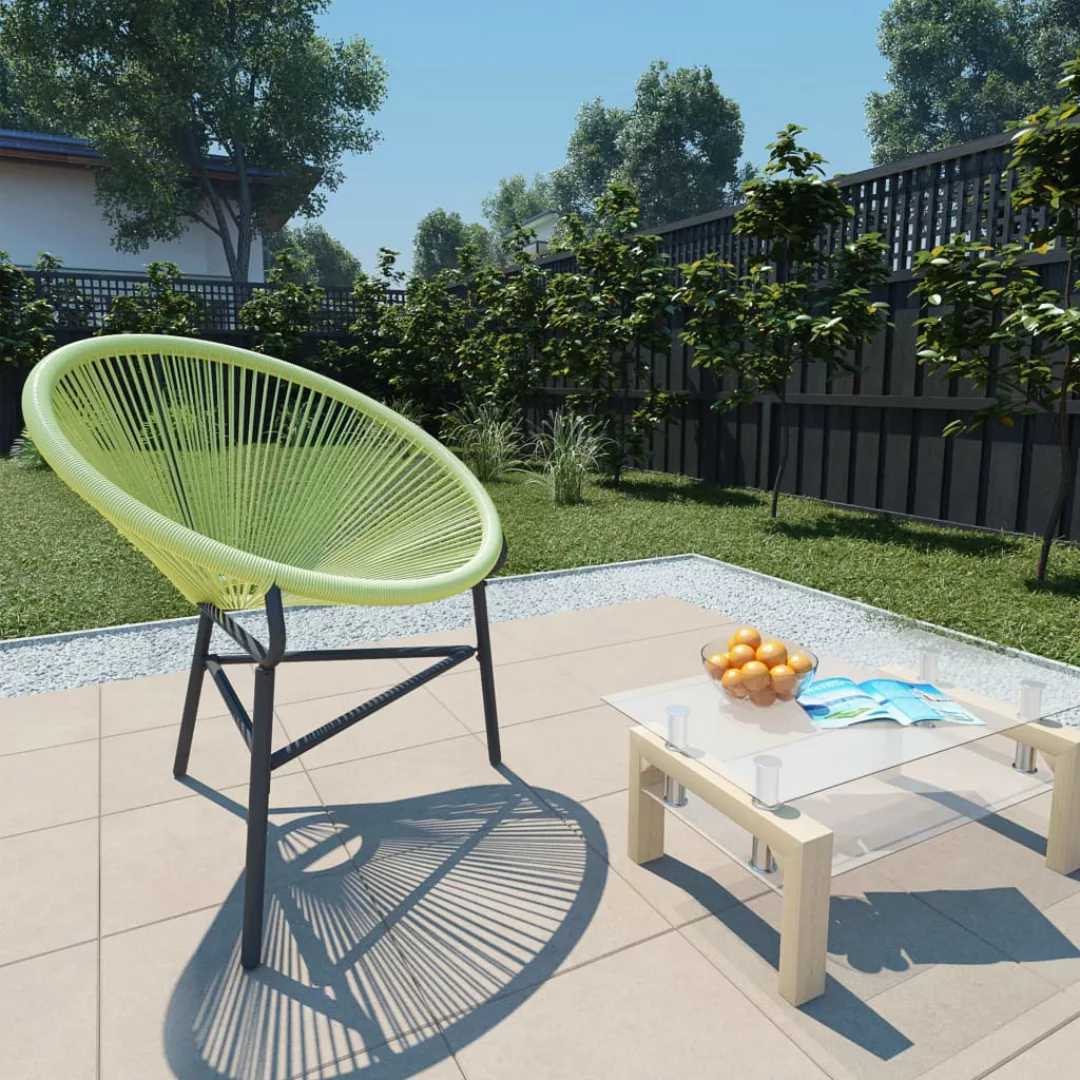 Garten-mondstuhl Poly Rattan Grün günstig online kaufen