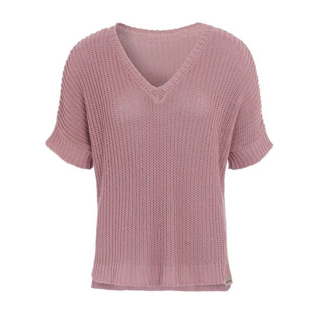 Knit Factory Strickpullover Daisy Strickpullover V-Ausschnitt Old Pink 36/4 günstig online kaufen