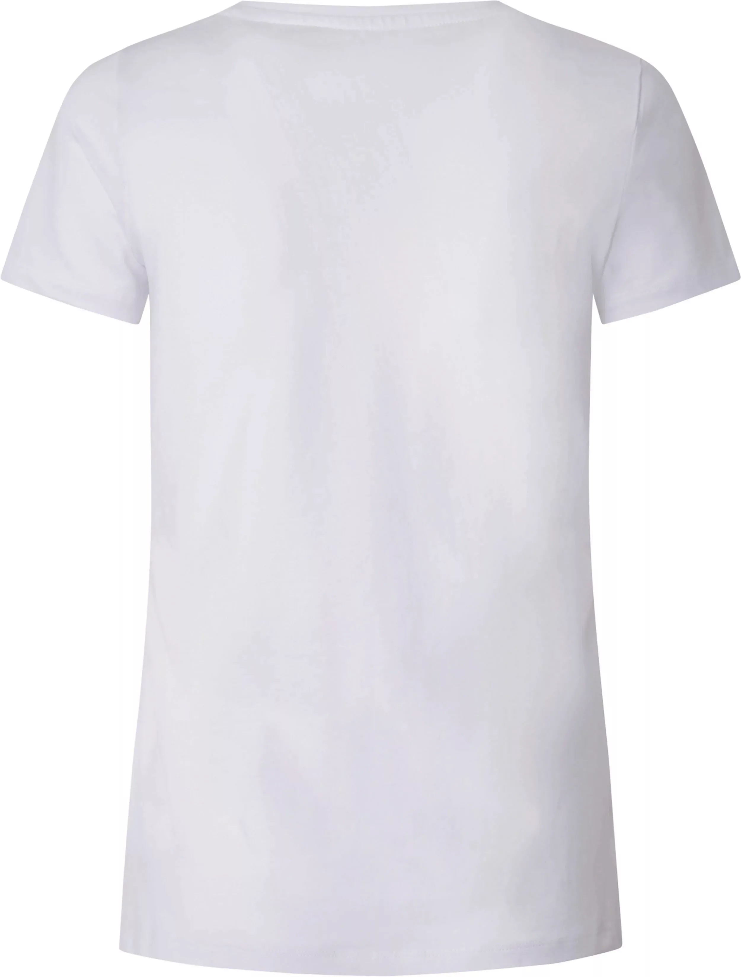 Pepe Jeans Rundhalsshirt NEREA mit floralem Logo-Print und Stretch günstig online kaufen