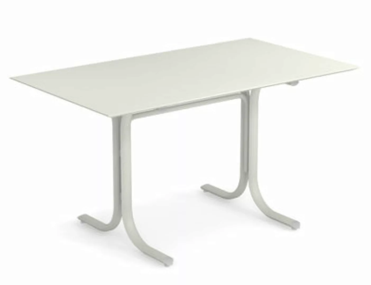 rechteckiger Tisch System metall weiß / 80 x 140 cm - Emu - Weiß günstig online kaufen