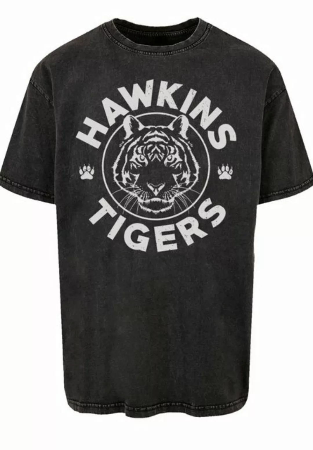 F4NT4STIC T-Shirt Stranger Things Hawkins Grey Tiger Netflix Premium Qualit günstig online kaufen