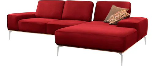 W.SCHILLIG Ecksofa run, mit elegantem Holzsockel, Füße in Chrom glänzend, B günstig online kaufen