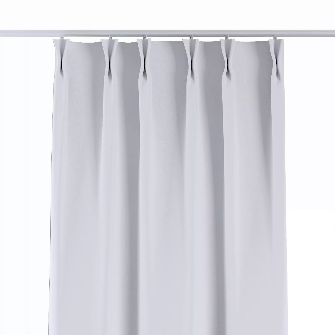 Vorhang mit flämischen 2-er Falten, Kreideweiß, Blackout 300 cm (269-48) günstig online kaufen