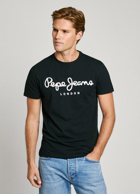 Pepe Jeans T-Shirt mit Markenprint vorne günstig online kaufen