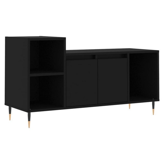 vidaXL TV-Schrank TV-Schrank Schwarz 100x35x55 cm Spanplatte TV-Lowboard Fe günstig online kaufen