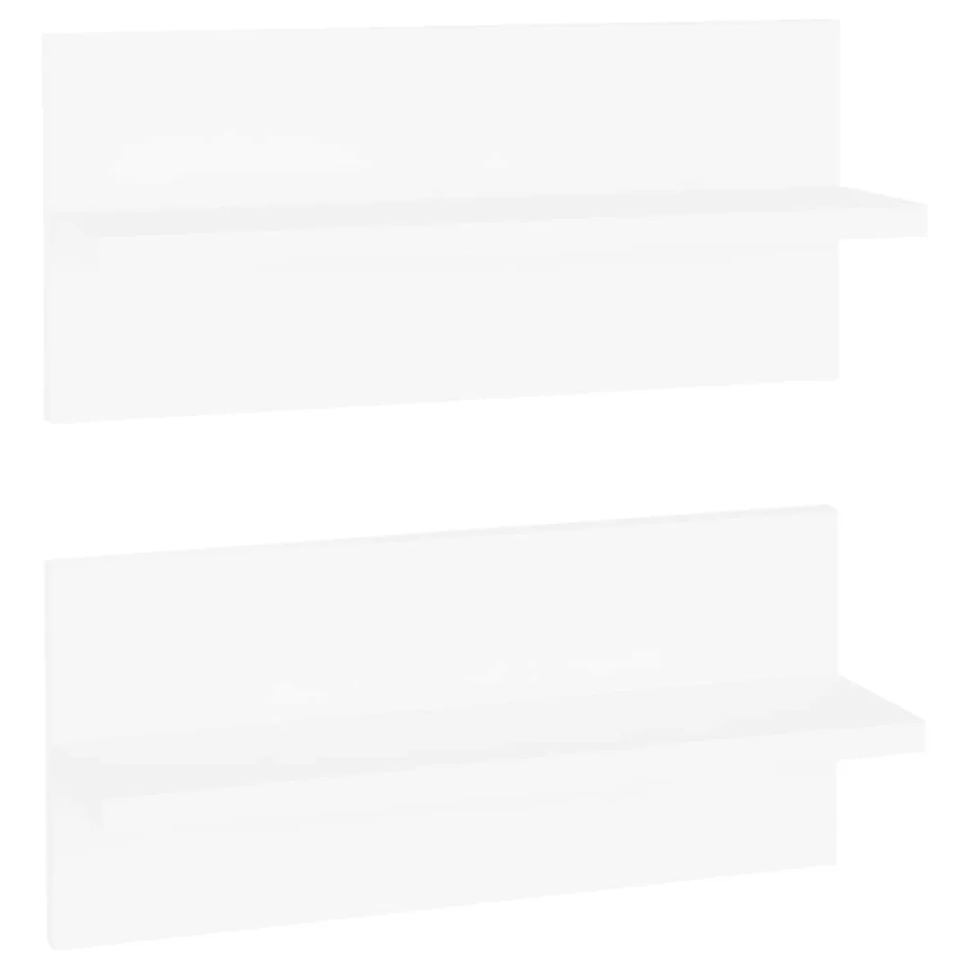 Wandregale 2 Stk. Weiß 40x11,5x18 Cm Spanplatte günstig online kaufen