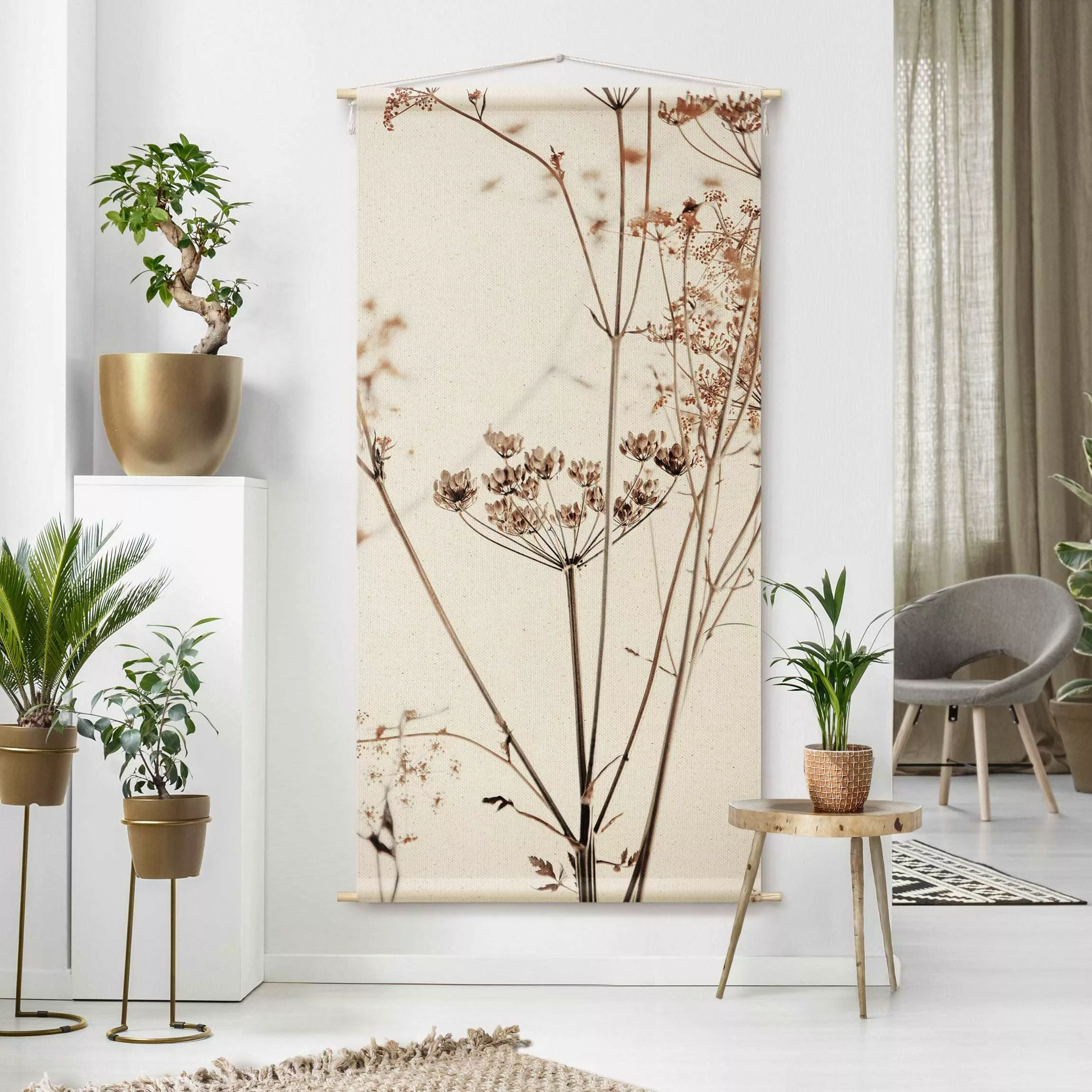 Wandteppich Trockenblume im Lichtspiel günstig online kaufen