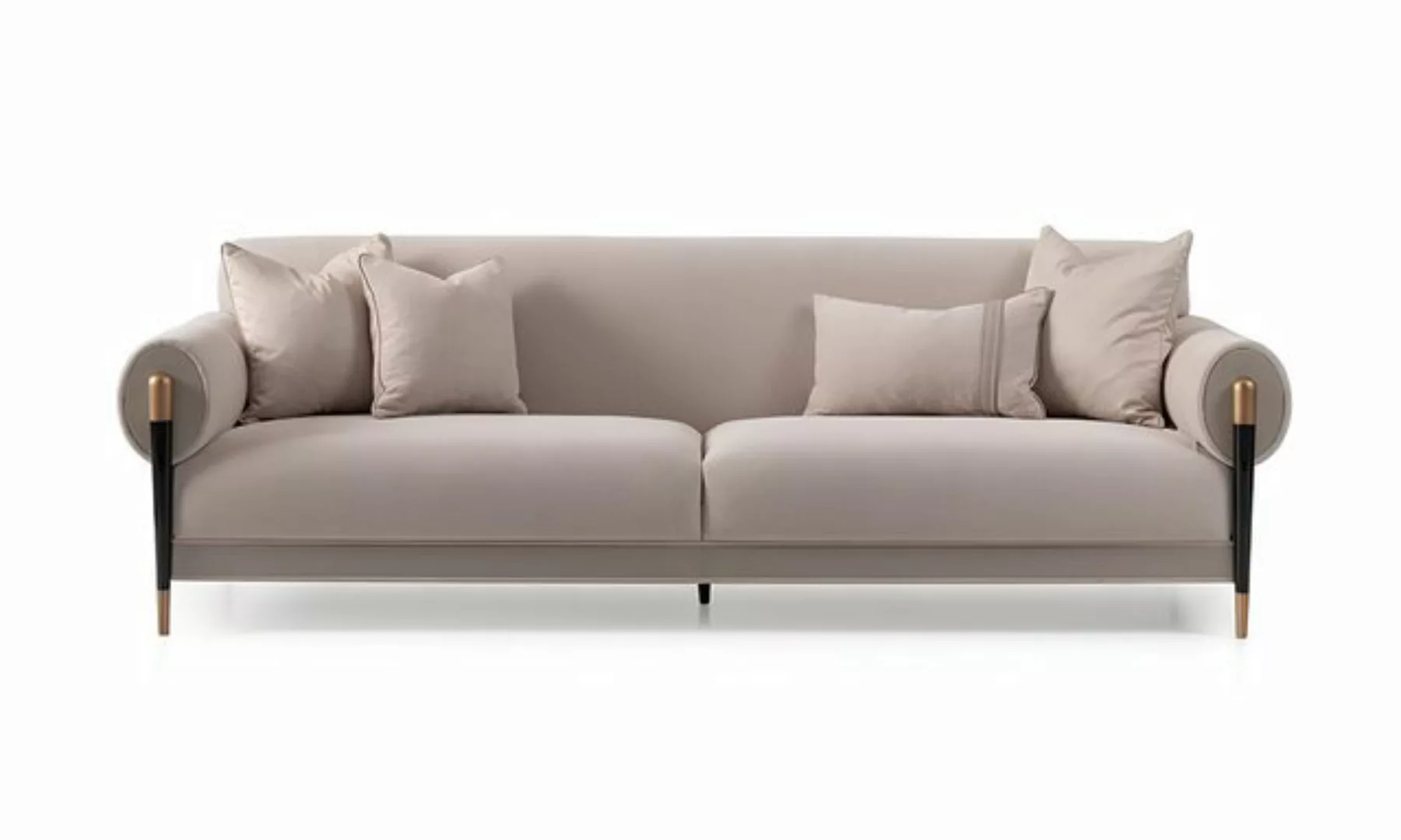 Xlmoebel Sofa Neues beige Polstersofa im modernen Design für drei Personen, günstig online kaufen