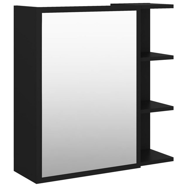 vidaXL Spiegelschrank Spiegelschrank Badspiegel Spiegel Schwarz 62,5x20,5x6 günstig online kaufen