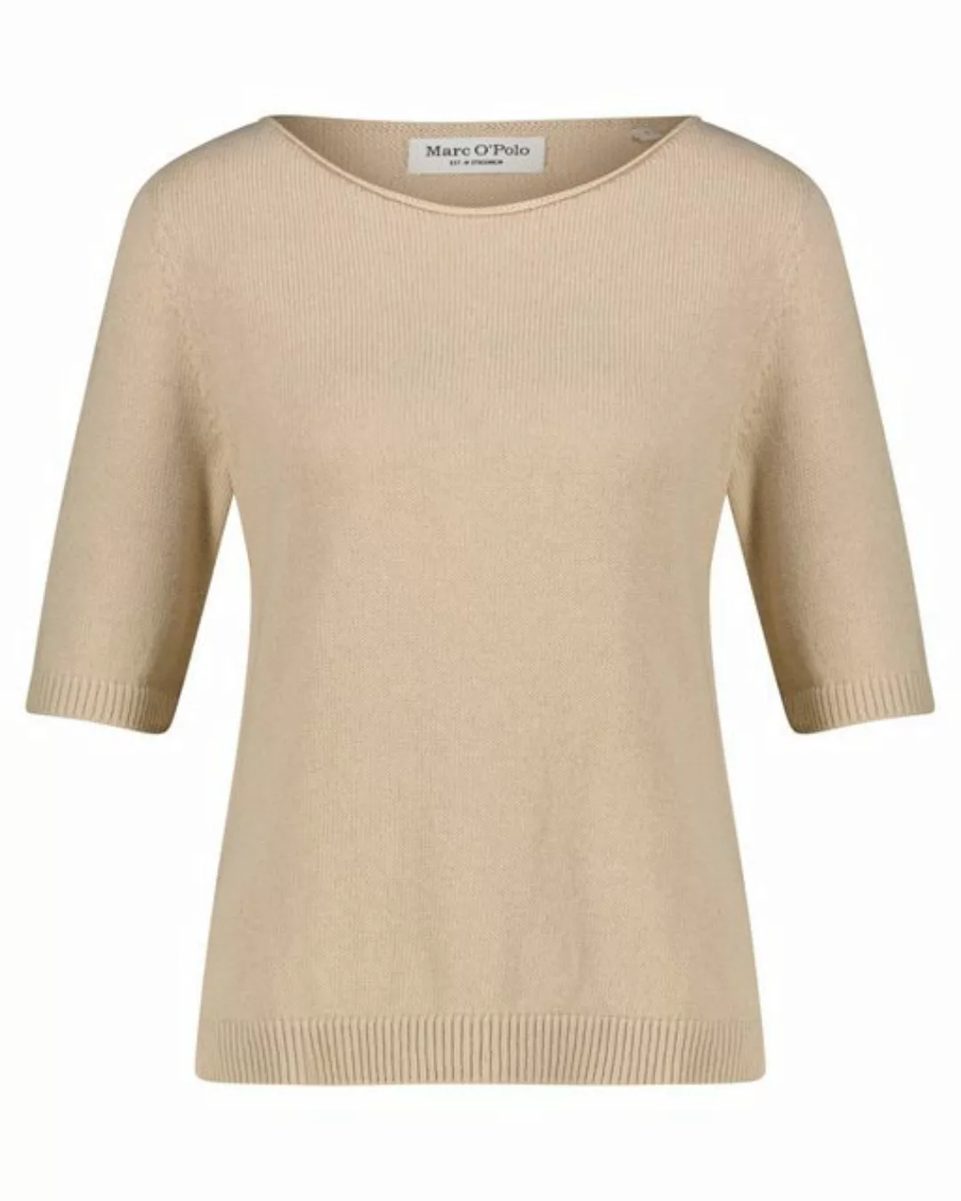 Marc O'Polo Sweatshirt Pullover halbarm Marc O´Polo beige günstig online kaufen