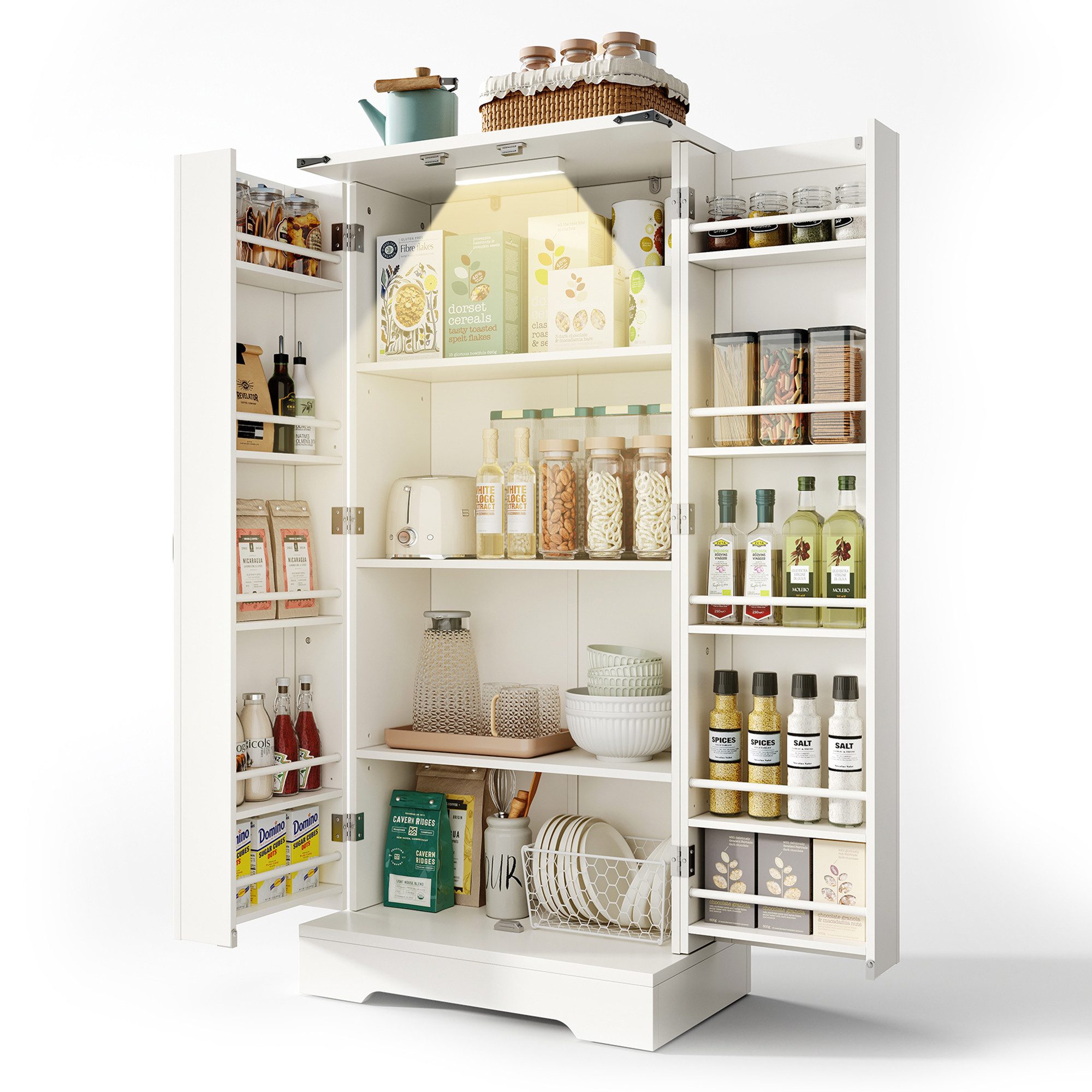 OKWISH Sideboard Modernes Küchenschrank,Anrichte,Aufbewahrungsschrank (128, günstig online kaufen