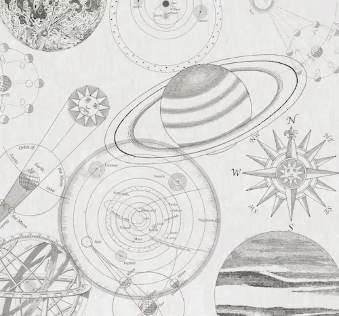 Komar Vliestapete »Cosmos Sketch« günstig online kaufen