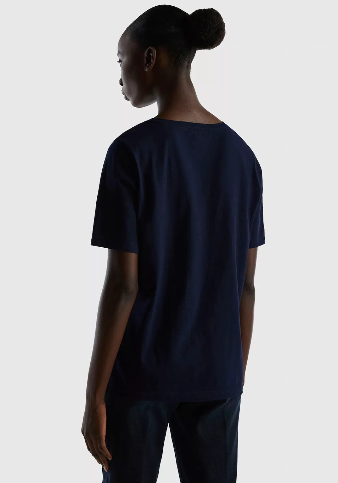 United Colors of Benetton T-Shirt, in cleaner Basic-Optik günstig online kaufen