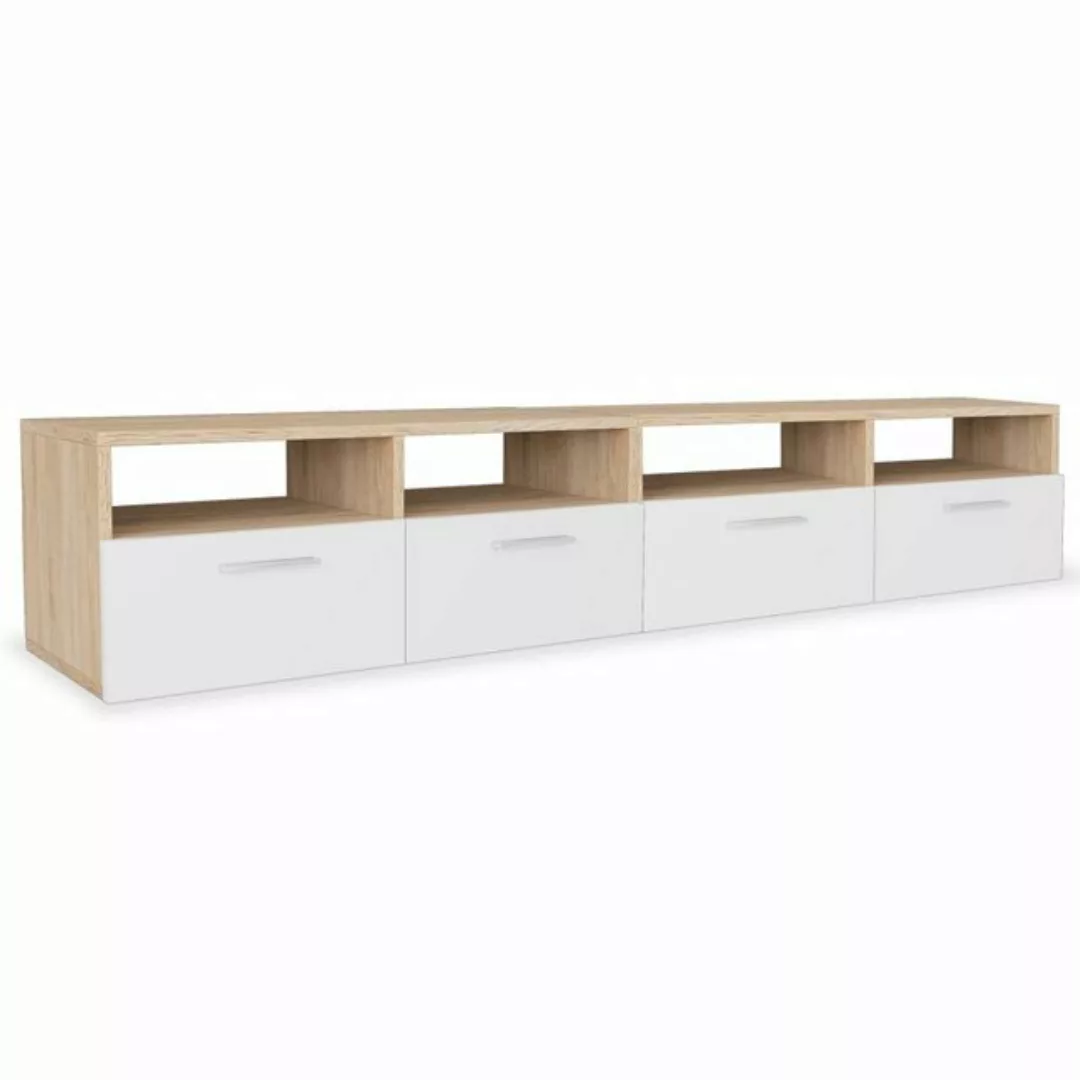 furnicato TV-Schrank 2 Stk. TV-Schränke Holzwerkstoff 95x35x36 cm Eiche und günstig online kaufen