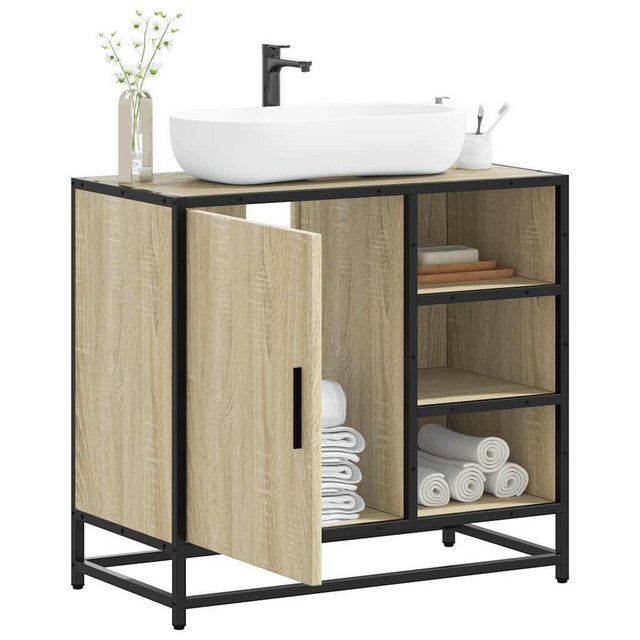 vidaXL Schrankmodule Badschrank Sonoma-Eiche 65x33x60 cm Holzwerkstoff günstig online kaufen