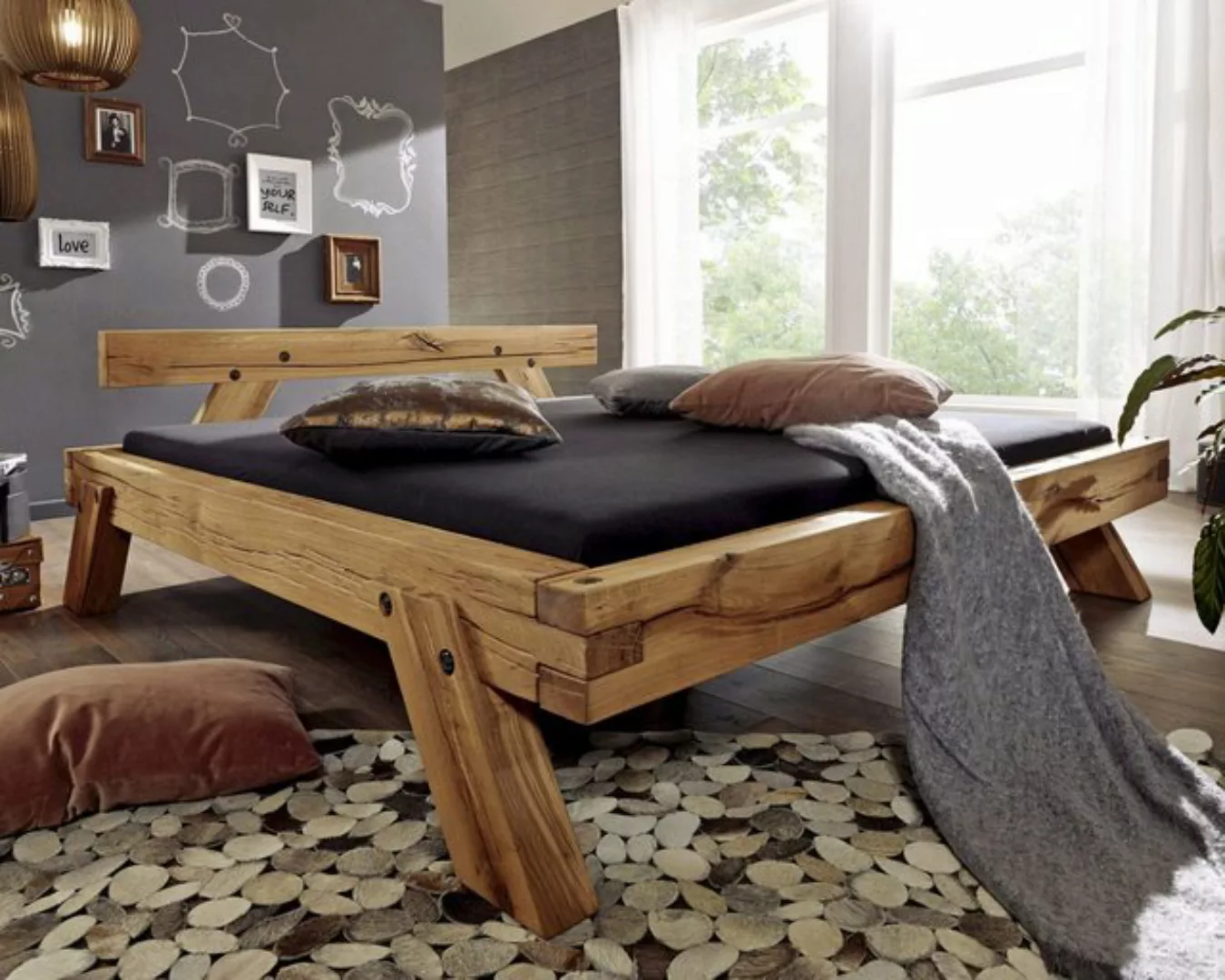3S Frankenmöbel Massivholzbett »Woodtime« Massivholzbett günstig online kaufen