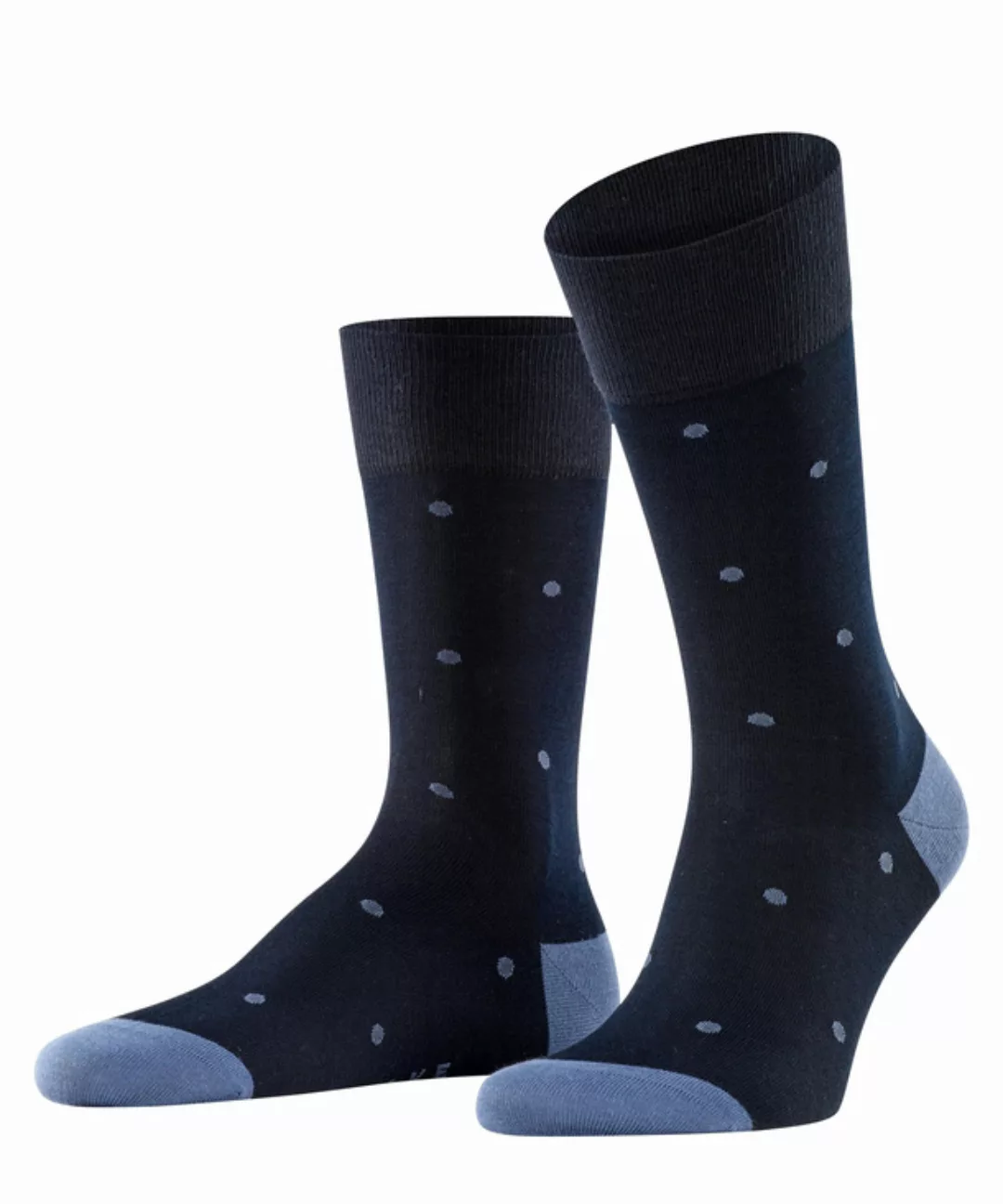 FALKE Dot Herren Socken, 47-50, Blau, Punkte, Baumwolle, 13269-637704 günstig online kaufen