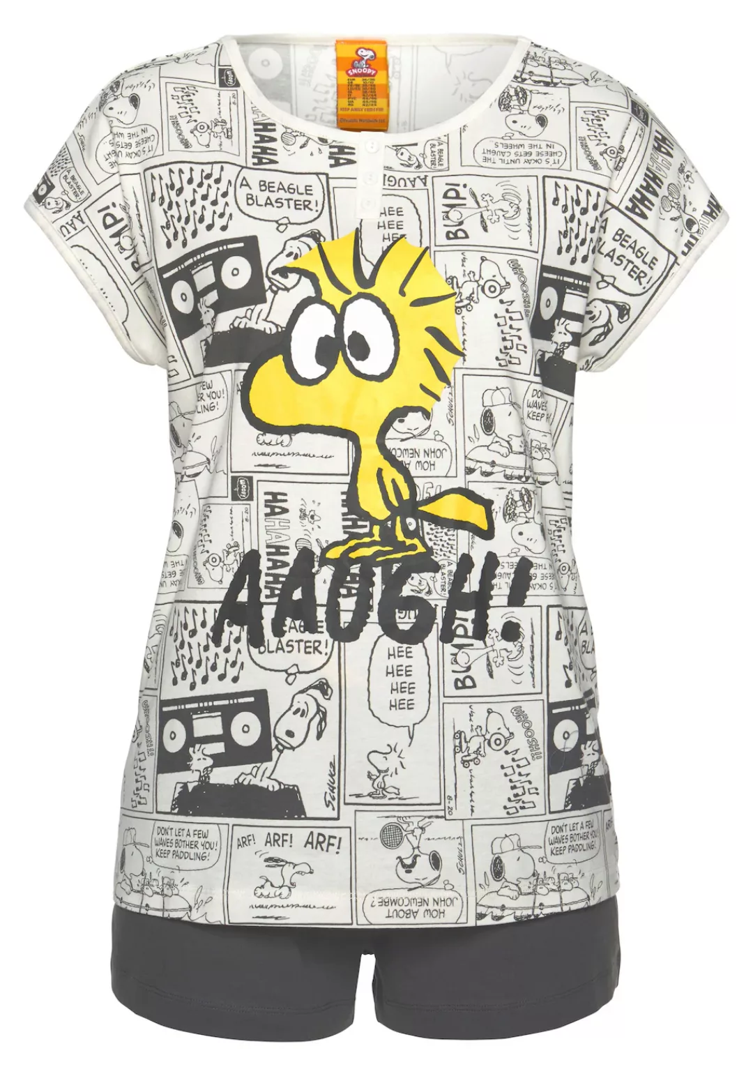 Peanuts Shorty, (2 tlg.), mit Woodstock-Comicprint günstig online kaufen