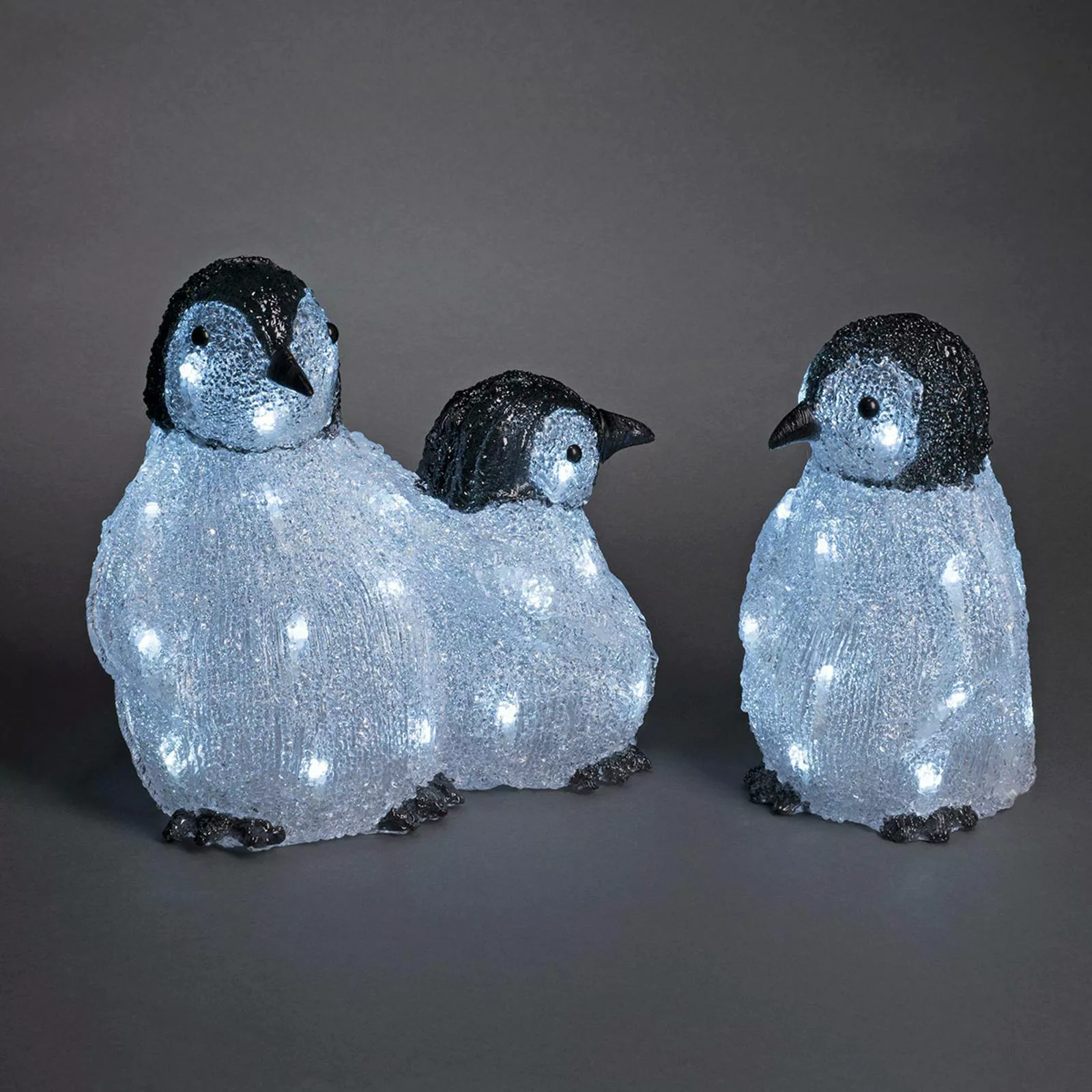 LED-Acryl-Leuchtfiguren Pinguinfamilie 3er günstig online kaufen