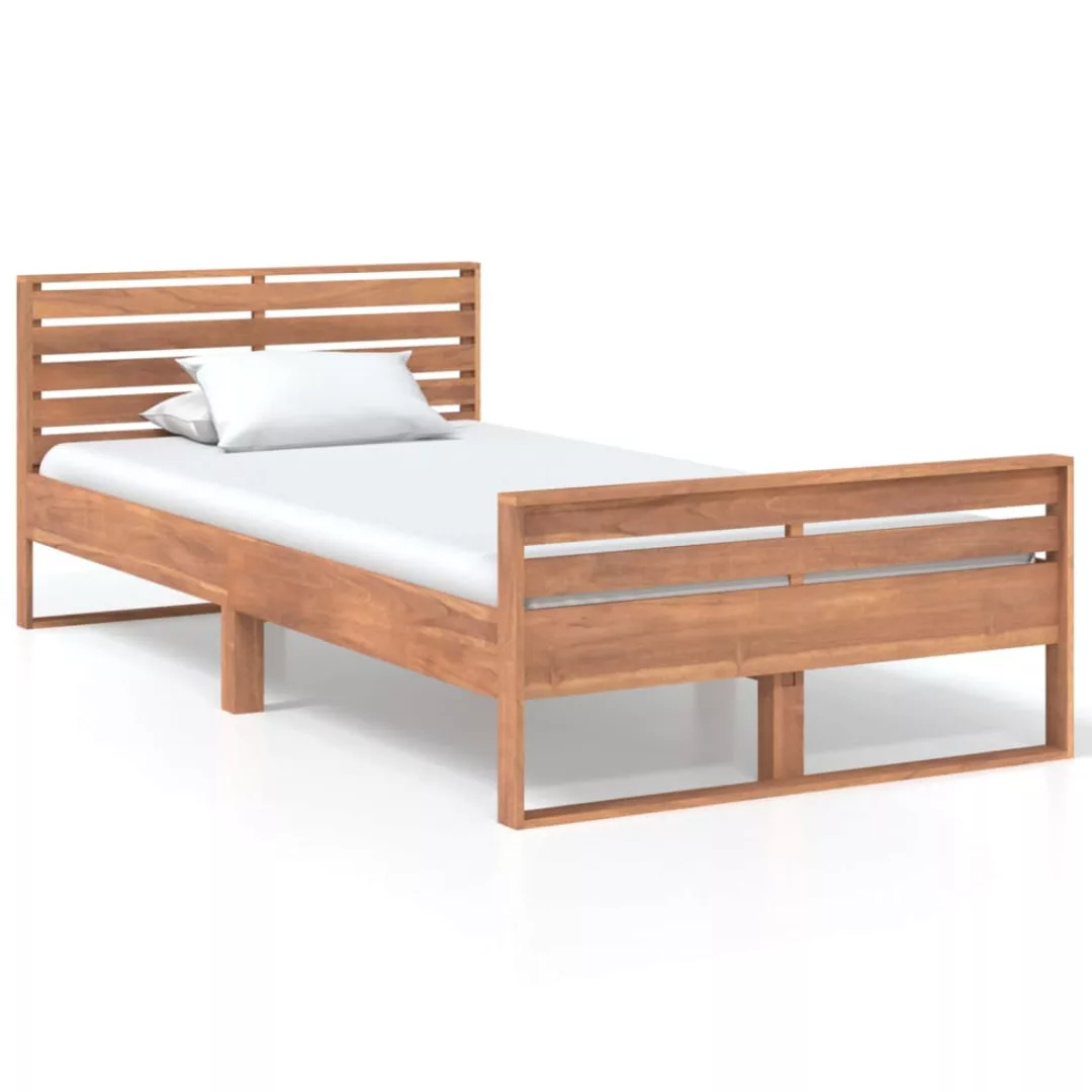 Massivholzbett Teak 100x200 Cm günstig online kaufen