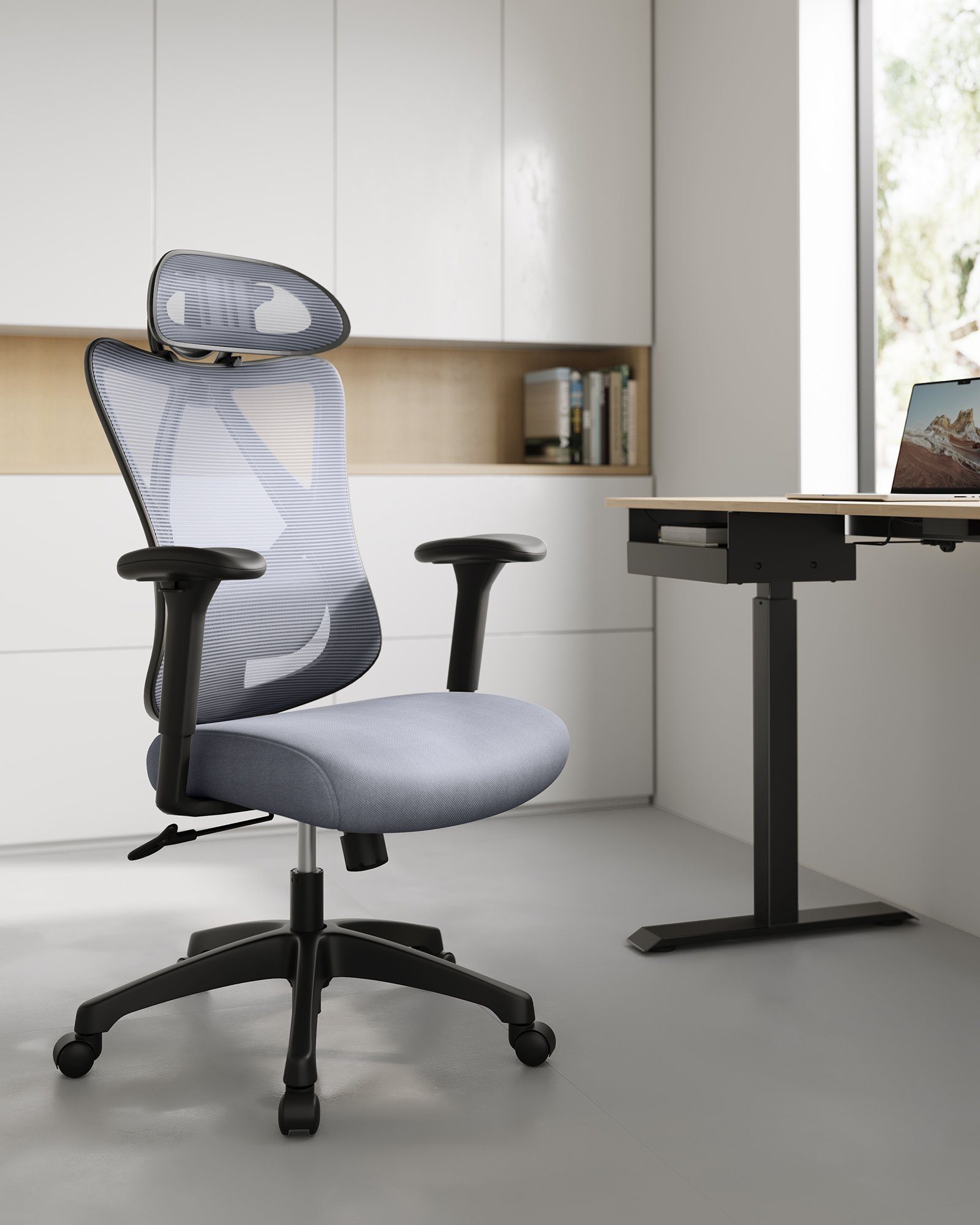 SONGMICS Bürostuhl, ergonomisch, verstellbare Lendenstütze und günstig online kaufen