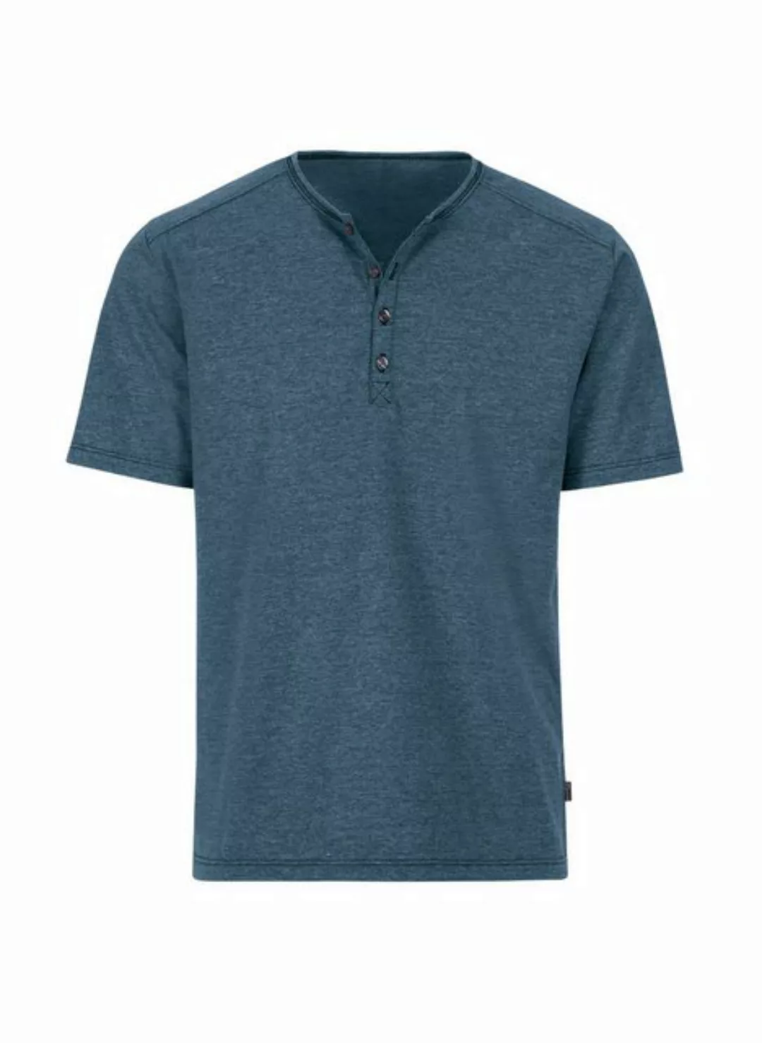 Trigema T-Shirt TRIGEMA T-Shirt mit Knopfleiste DELUXE Baumwolle (1-tlg) günstig online kaufen