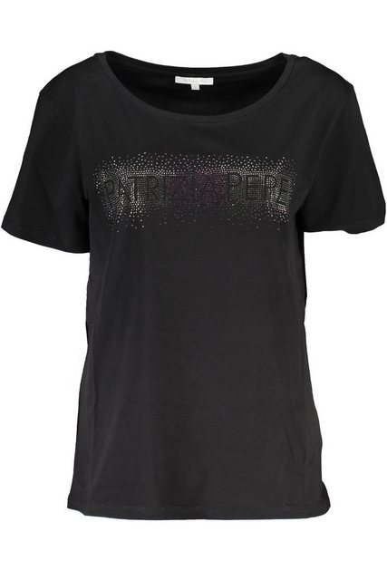 Patrizia Pepe T-Shirt Elegantes Damen Kurzarm-T-Shirt in Schwarz mit günstig online kaufen