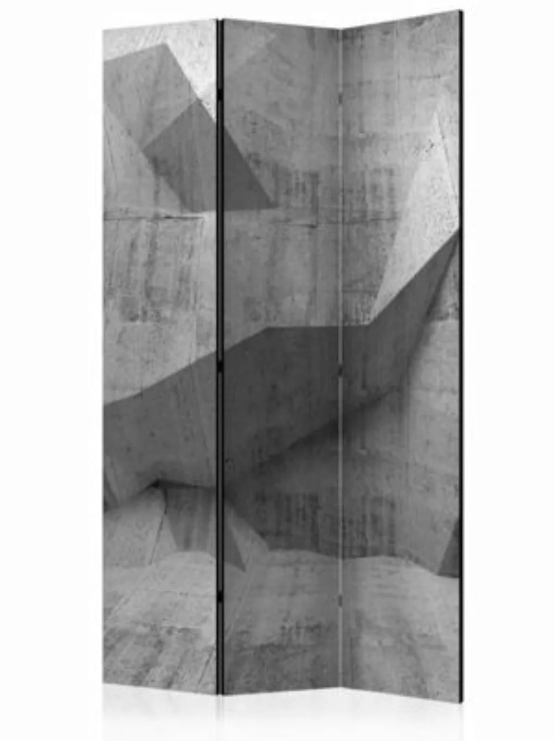 artgeist Paravent Concrete Geometry [Room Dividers] grau Gr. 135 x 172 günstig online kaufen