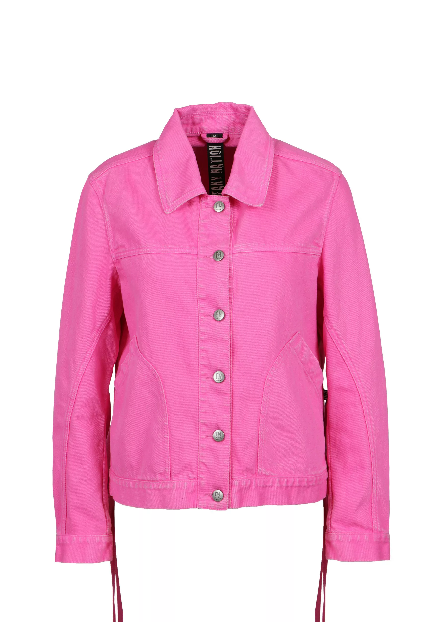 Freaky Nation Jeansjacke "Pink Wave-FN" günstig online kaufen